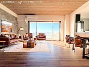 眺望を楽しみながらも癒しを感じられる空間です。※現況物件写真にCG画像処理済み