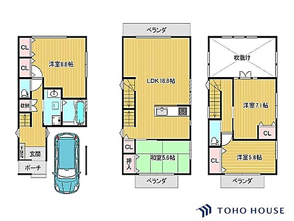 間取りを拡大表示