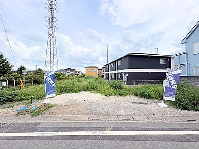 外観：【1区画】七里駅徒歩17分、建築条件はございません。(令和8年8月撮影)