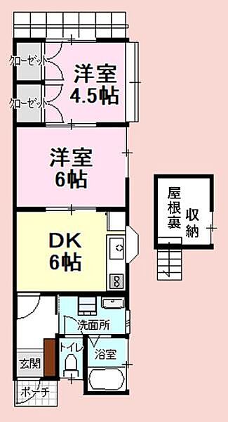 千葉県東金市台方(賃貸アパート2DK・1階・47.80㎡)の写真 その2