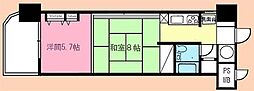 フラワーパレス白子 2Kの間取図画像