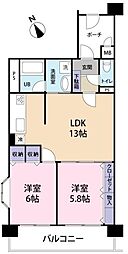 間取図画像 2LDK