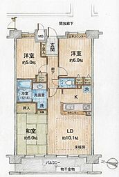 間取図画像 3LDK