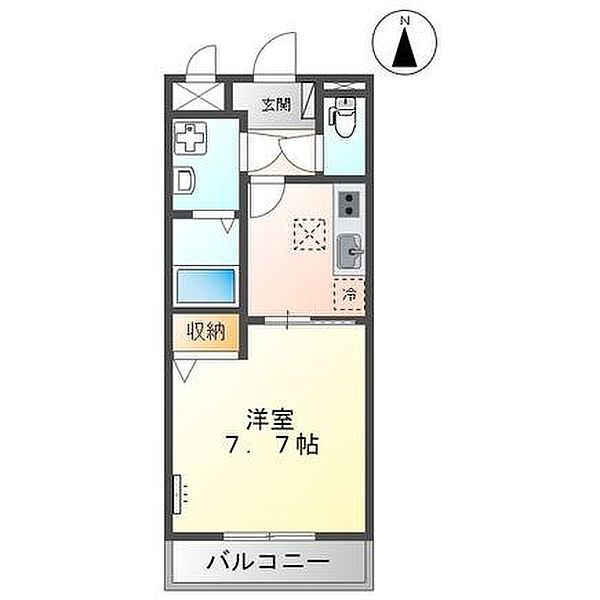 マンション　ファヴォーレ 105｜鳥取県米子市灘町２丁目(賃貸マンション1K・1階・28.08㎡)の写真 その2