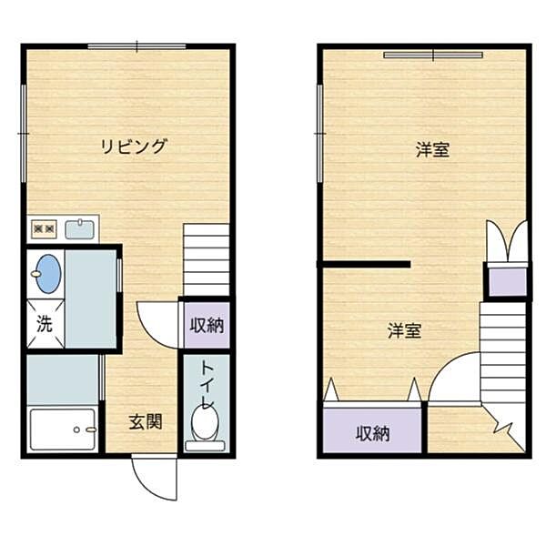 ハウスメイト10 A｜鳥取県境港市芝町(賃貸アパート2LDK・2階・52.98㎡)の写真 その2
