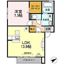 プリムヴェール 101 ｜ 鳥取県米子市皆生新田２丁目6-36（賃貸アパート1LDK・1階・51.00㎡） その2