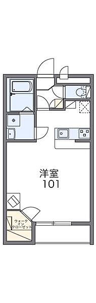 レオパレスシュエット 102｜鳥取県米子市中島２丁目(賃貸アパート1K・1階・31.05㎡)の写真 その2