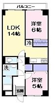 フロレアールコトブキ米子 604 ｜ 鳥取県米子市目久美町26-4（賃貸マンション2LDK・6階・56.16㎡） その2