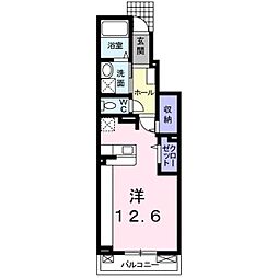 シーガーディアン ワンルームの間取図画像