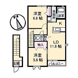 シャーメゾン大山　Ａ棟 201