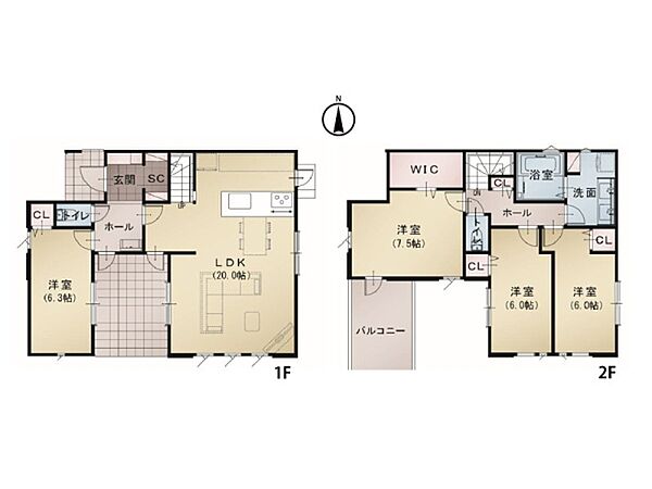間取りを拡大表示