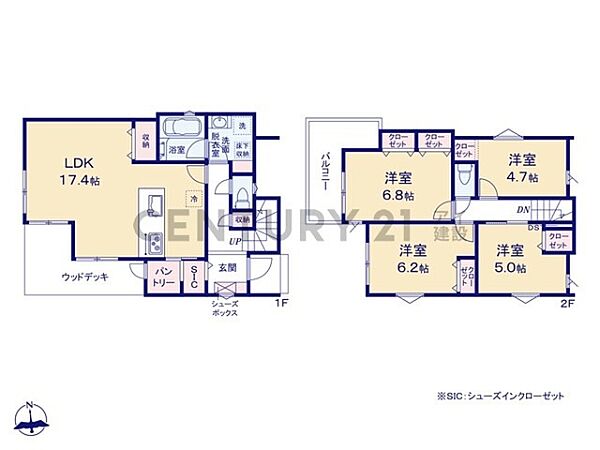 間取りを拡大表示