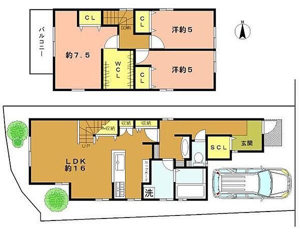 間取りを拡大表示