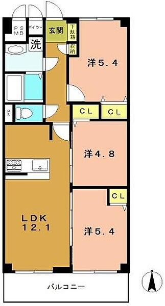 間取りを拡大表示