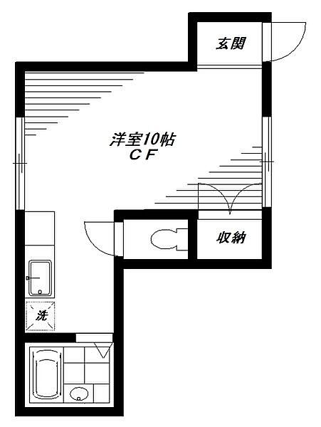 池田ハイツ ｜東京都中野区大和町２丁目(賃貸アパート1R・1階・22.70㎡)の写真 その2