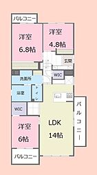 間取図画像 3LDK