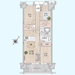 タイムズアリーナ千葉中央アクティタワー 3LDKの間取図画像