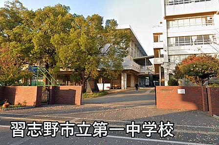 習志野市立第一中学校まで1993m