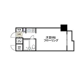 藤和横浜西口ハイタウン ワンルームの間取図画像