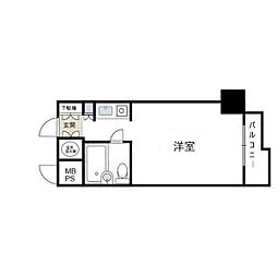 藤和横浜西口ハイタウン ワンルームの間取図画像
