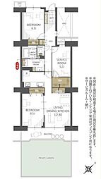 間取図画像 2SLDK