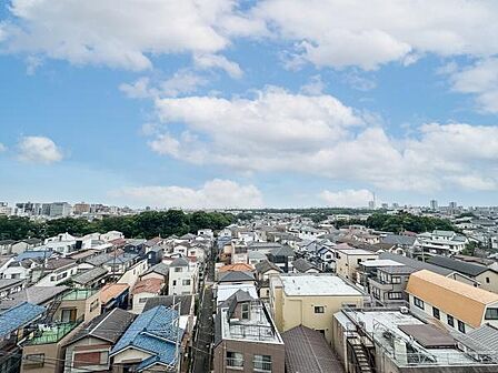 現地からの眺望です。視界を遮るものがございません♪