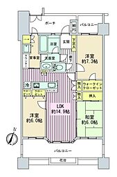 間取図画像 3LDK
