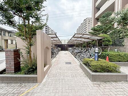 駐輪場の様子。