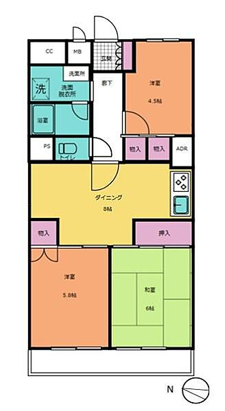 間取りを拡大表示