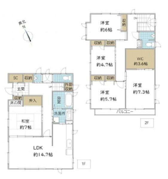 間取りを拡大表示