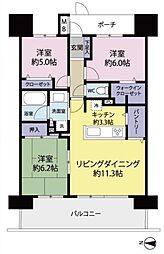 間取図画像 3LDK