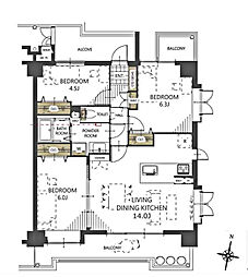 間取図画像 3LDK