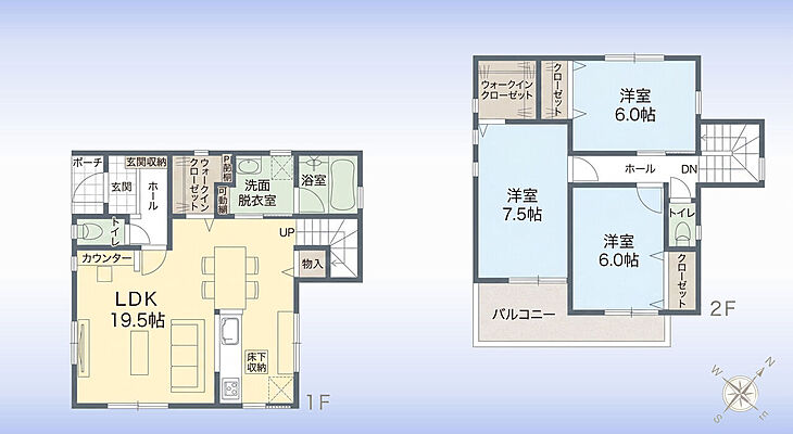 間取り 安行原折越(全2棟)A号棟