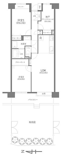 間取りを拡大表示
