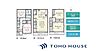 間取り：2LDK＆部屋使用可能なサービスルーム2室。2階にLDK。家族の顔が見えるリビングイン階段。