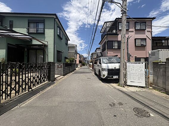 前面道路＆現地...