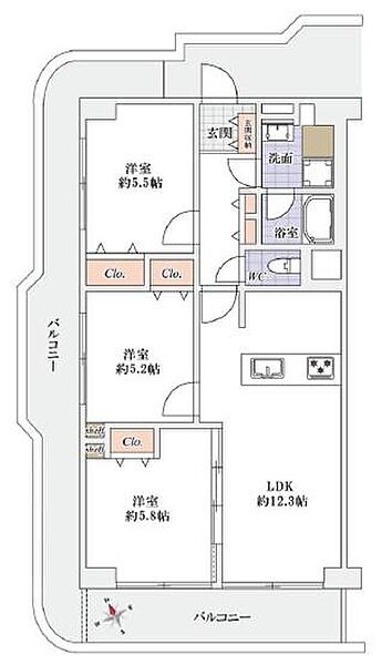 間取りを拡大表示