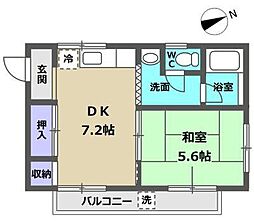 間取図画像 1DK