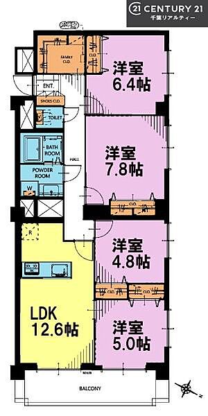 間取りを拡大表示