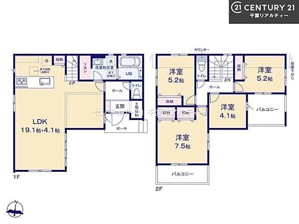 間取りを拡大表示