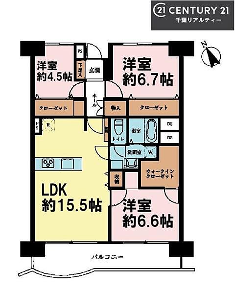 間取りを拡大表示