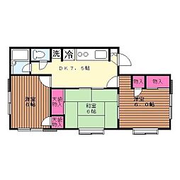 シティ21 3DKの間取図画像