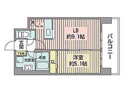RESIDIAKITA-SANJO 1LDKの間取図画像
