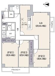 間取図画像 3LDK