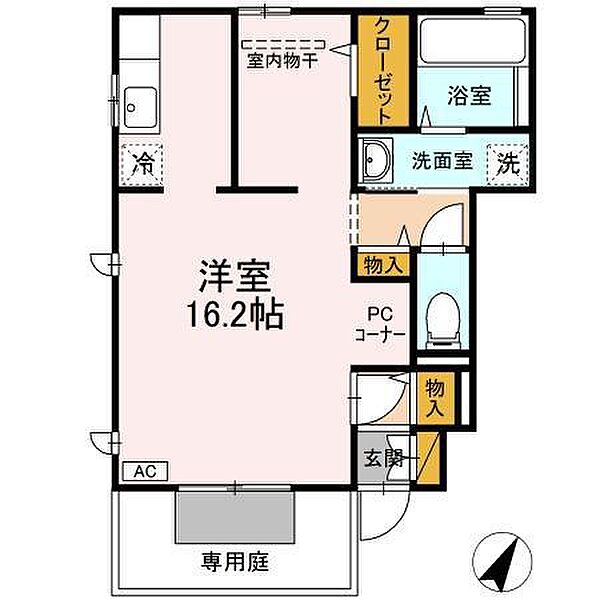セジュールTTM 101｜鳥取県鳥取市桜谷(賃貸アパート1R・1階・42.38㎡)の写真 その2