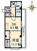 TMKビル 405 ｜ 鳥取県鳥取市扇町（賃貸マンション1DK・4階・28.10㎡） その2