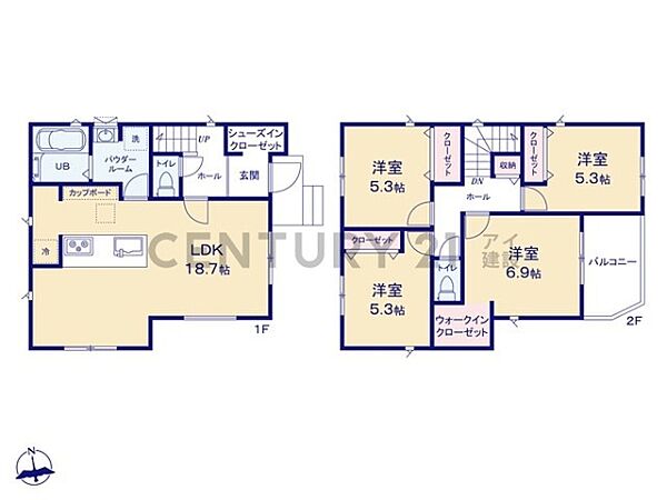 間取りを拡大表示