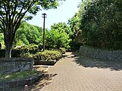 飯島南公園まで401m、高台にあり、天気が良ければ富士山が見えることも。斜面に位置したこの公園には、所々に遊具が隠れています。