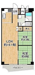 間取図画像 2LDK
