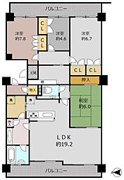 南貴望ヶ丘パークホームズ 4LDKの間取図画像